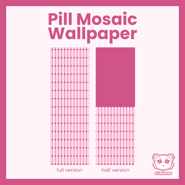 Mix Download Pill Mosaic Wallpaper by simsfinds - The Sims 4 Custom Content