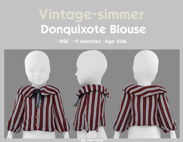 Maxis Match Donquixote Blouse simmer by simsfinds - The Sims 4 Custom Content