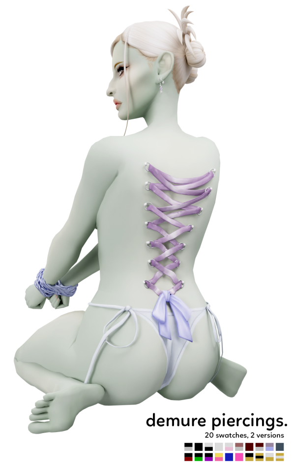 Maxis Match demure piercings by simsfinds - The Sims 4 Custom Content