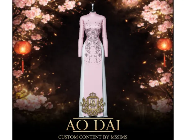 Alpha AO DAI by Mssims4 - The Sims 4 Custom Content