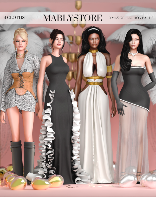 Alpha XMAS PART 2 by simsfinds - The Sims 4 Custom Content