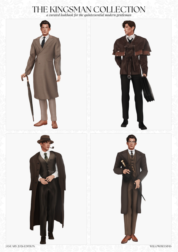 Mix 𝐓𝐡𝐞 𝐊𝐢𝐧𝐠𝐬𝐦𝐚𝐧 𝐂𝐨𝐥𝐥𝐞𝐜𝐭𝐢𝐨𝐧 ft William Grimaldi by simsfinds - The Sims 4 Custom Content