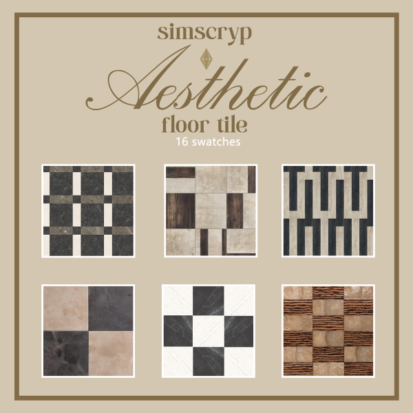 Alpha simscryp aesthetic floor tile by simsfinds - The Sims 4 Custom Content