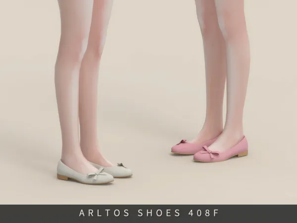 Maxis Match Soft Ribbon Flats Female by thesimsresource - The Sims 4 Custom Content