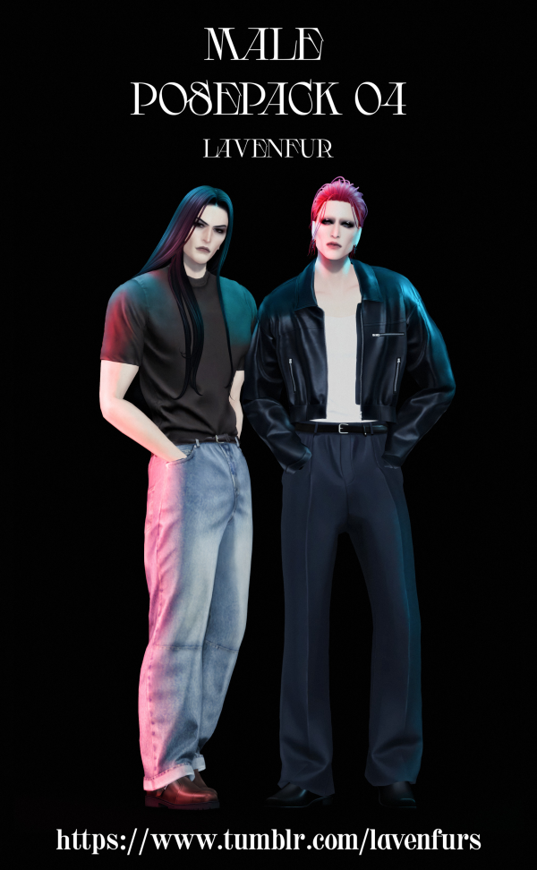 Mix 𝙻𝙰𝚅𝙴𝙽𝙵𝚄𝚁 𝙼𝙰𝙻𝙴 𝙿𝙾𝚂𝙴𝙿𝙰𝙲𝙺 𝟶𝟺 by simsfinds - The Sims 4 Custom Content