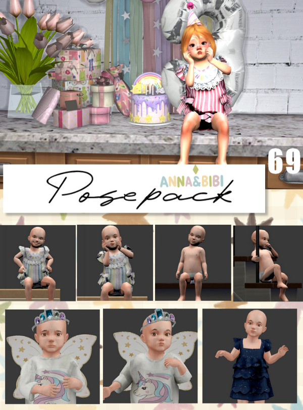 Mix Posepack_069 [AnnaBibi] by simsfinds - The Sims 4 Custom Content