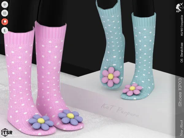 Alpha Shoes KP03 Child by KaTPurpura - The Sims 4 Custom Content