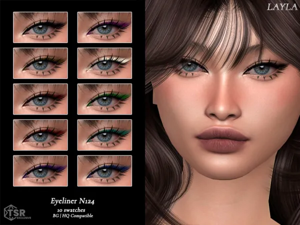 Alpha Eyeliner N124 by thesimsresource - The Sims 4 Custom Content