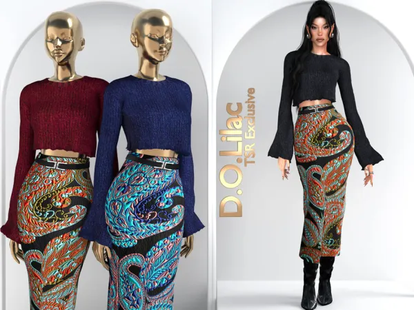 Alpha Bohemian Luxe Elegance Set DO136 by DOLilac - The Sims 4 Custom Content