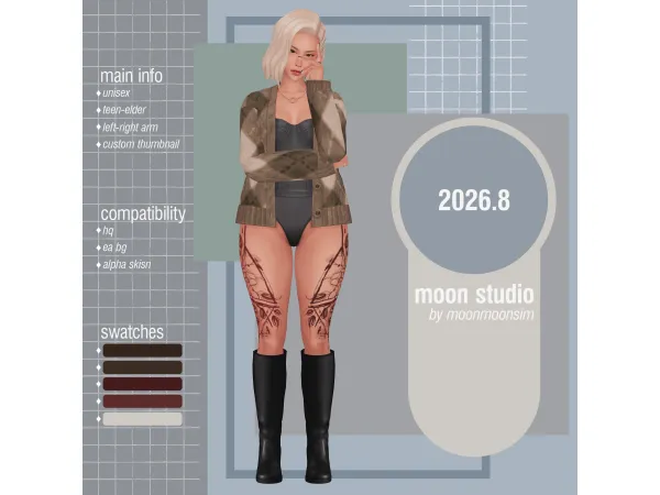 Mix tattoo 2026.8 - The Sims 4 custom content