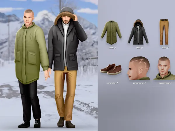 Maxis Match Malik Set by modcollective - The Sims 4 Custom Content