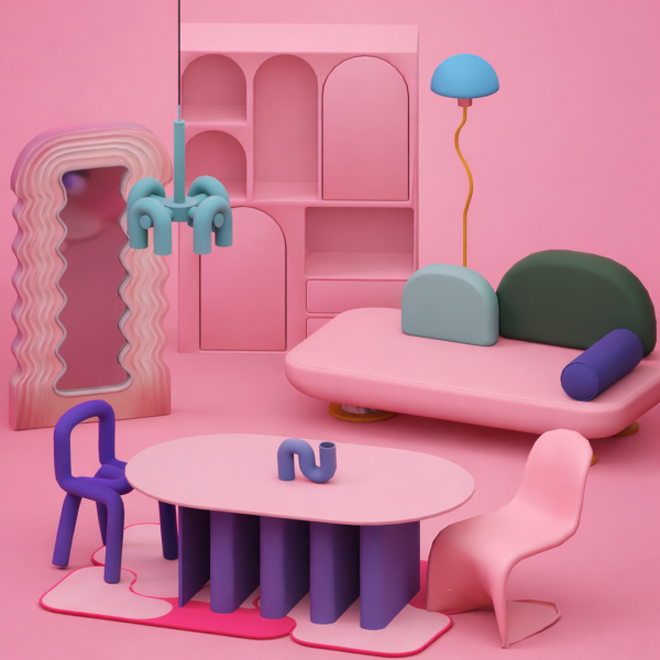 Maxis Match Soft Pop Living Set by simsfinds - The Sims 4 Custom Content