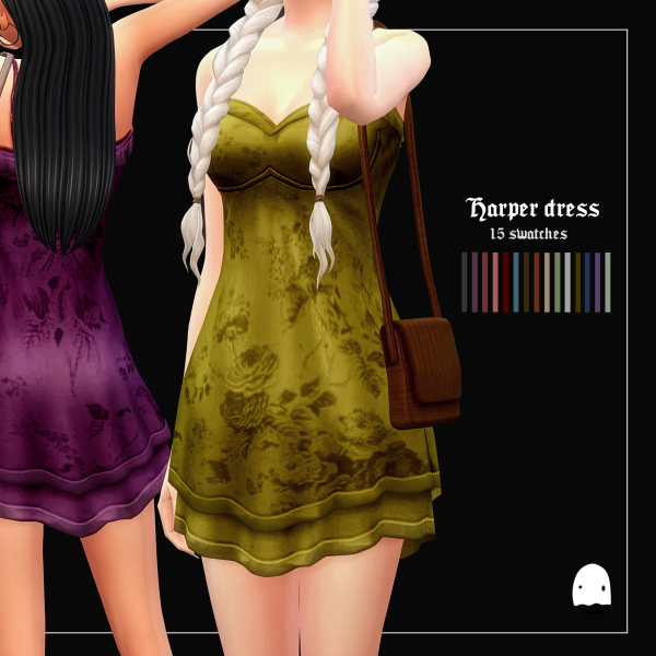 Maxis Match Feronia Dress by simsfinds - The Sims 4 Custom Content