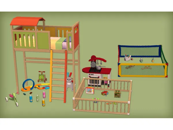 jacky93sims ATS Kids Bedroom Stuff and Toddler Skill Toys by simsfinds - The Sims 2 Custom Content