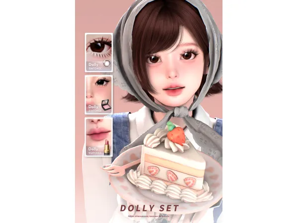 Maxis Match Simtonee Dolly Set - The Sims 4 Custom Content