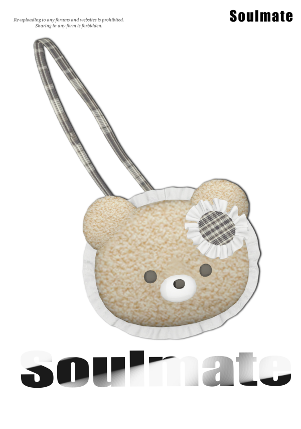 Mix Soulmate_小羊古力大脸熊背包斜挎包 by simsfinds - The Sims 4 Custom Content