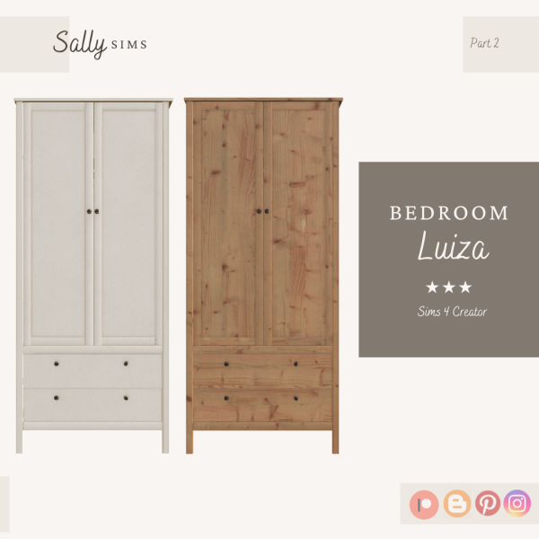 Alpha Bedroom Luiza Part 2 (GIFT) by sally4sims - The Sims 4 Custom Content