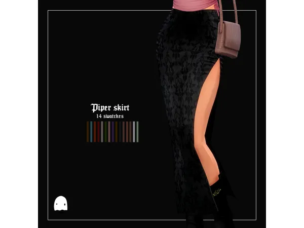 Maxis Match Feronia Skirt by sondescent - The Sims 4 Custom Content
