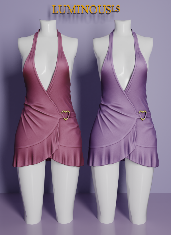 Alpha LS Seha Mini dress by mayoret - The Sims 4 Custom Content
