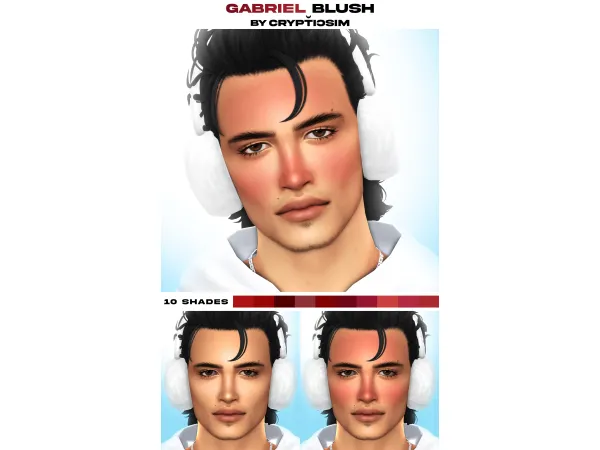 gabriel blush. by crypticsim