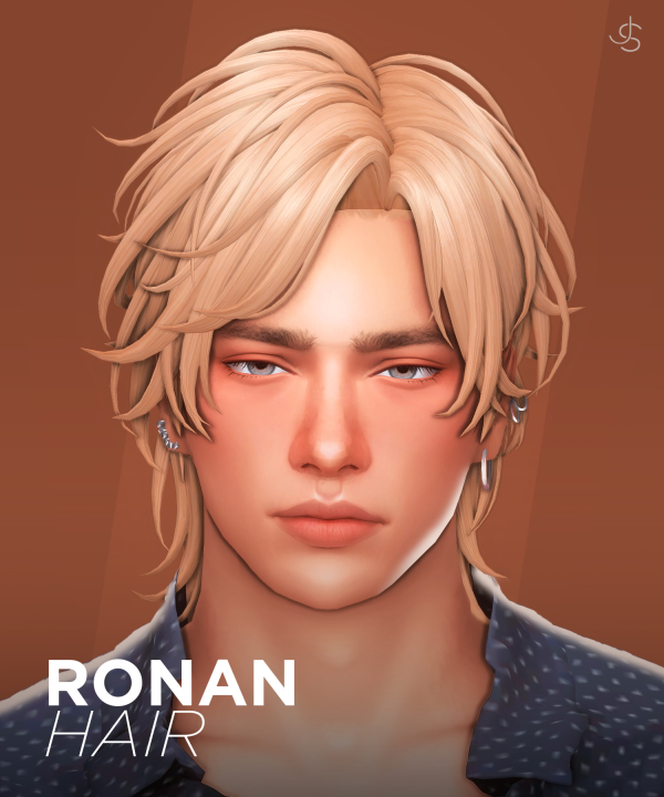 Maxis Match Ronan Hair by simsfinds - The Sims 4 Custom Content