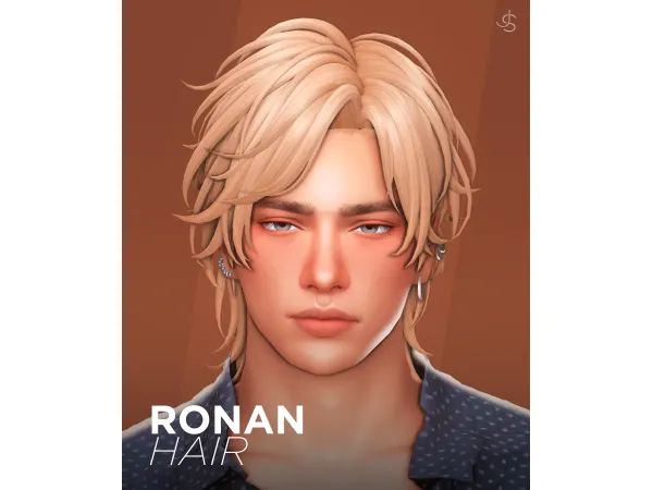 Maxis Match Ronan Hair by johnnysims - The Sims 4 Custom Content