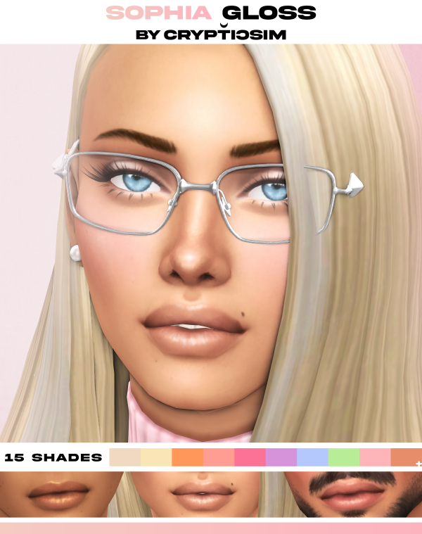Maxis Match sophia gloss by simsfinds - The Sims 4 Custom Content