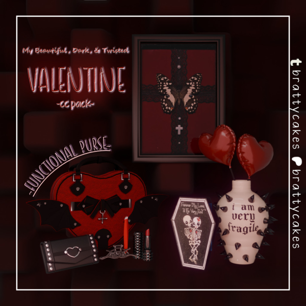 Alpha My Beautiful Dark Twisted Valentine by simsfinds - The Sims 4 Custom Content
