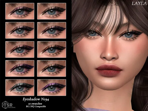Alpha Eyeshadow N194 by Layla - The Sims 4 Custom Content