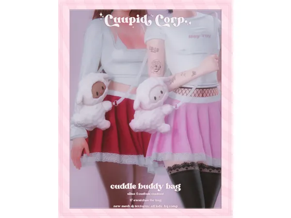 Alpha cuupid corp cuddle buddy bag - The Sims 4 Custom Content