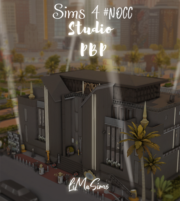 Maxis Match PBP Studio Del Sol Valley NOCC by simsfinds - The Sims 4 Custom Content