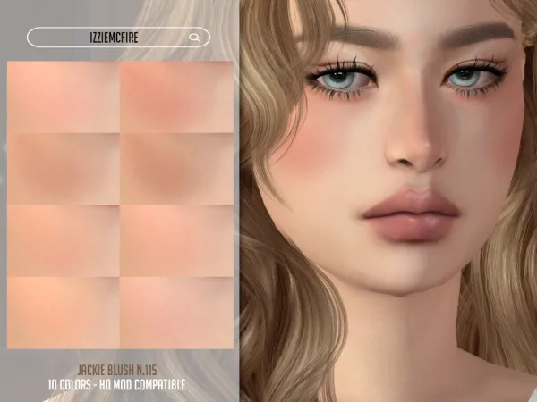 Alpha IMF Jackie Blush N115 by IzzieMcFire - The Sims 4 Custom Content
