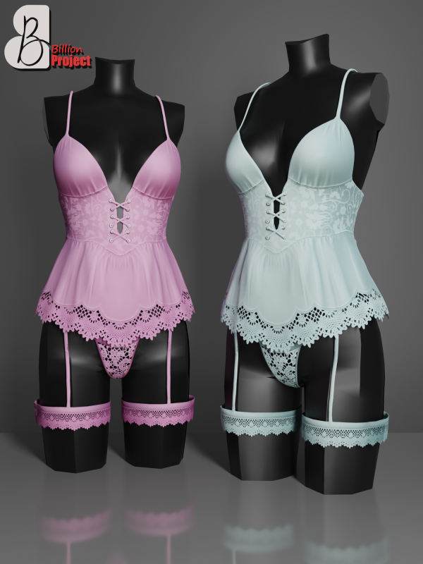 Alpha BillionProject Dania Lingerie by billion_project666 - The Sims 4 Custom Content
