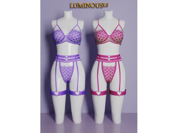 Alpha LS Chelsea Lingerie Set - The Sims 4 Custom Content