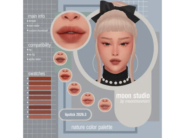 Mix lipstik 20263 - The Sims 4 Custom Content