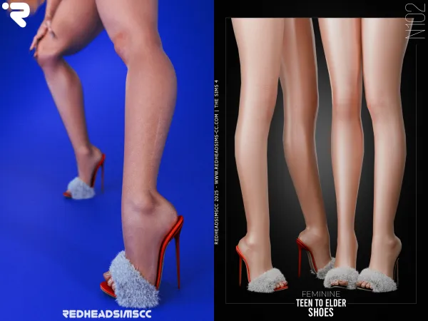 Alpha AF SHOES N102 by redheadsims - The Sims 4 Custom Content