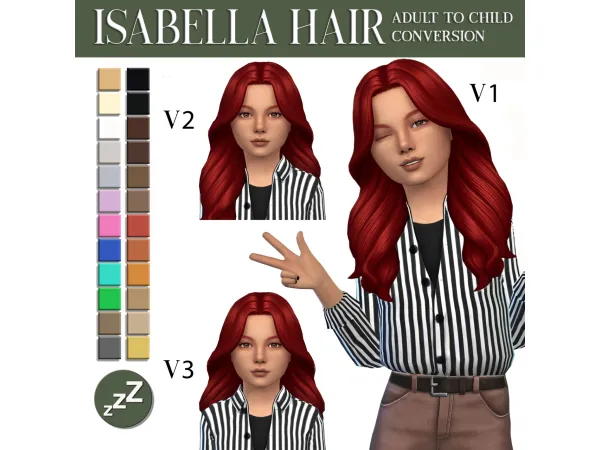Maxis Match OAKIYO HAIR CONVERSIONS by sleepyz sims - The Sims 4 custom content
