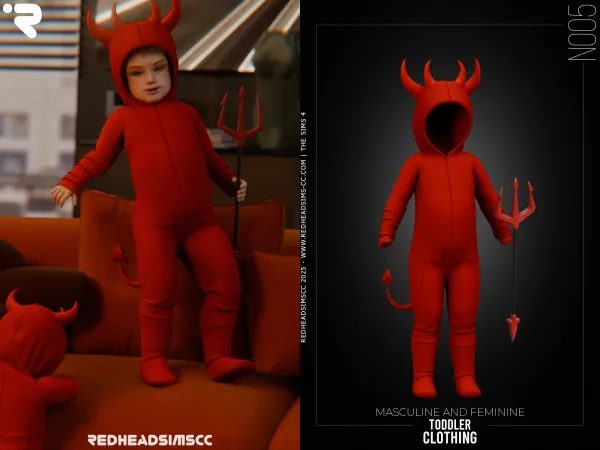 Alpha PU CLOTHING N005 by redheadsims - The Sims 4 custom content