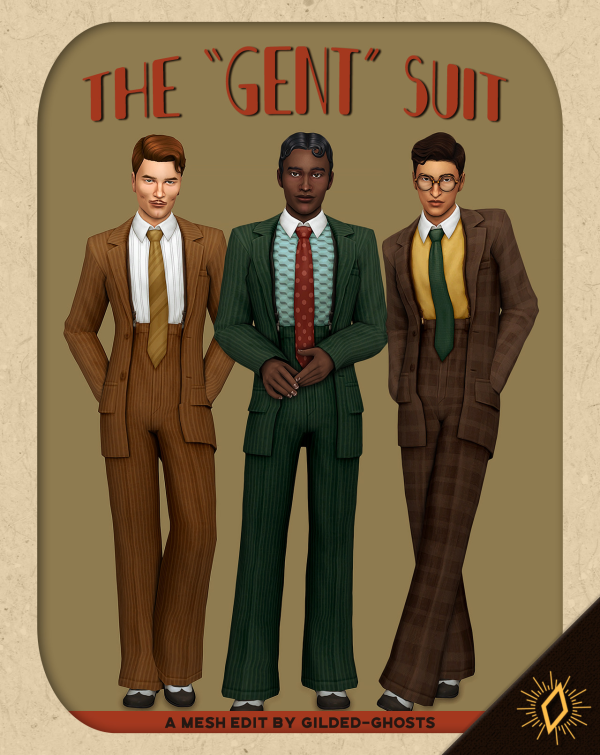 Maxis Match The Gent Suit by simsfinds - The Sims 4 Custom Content