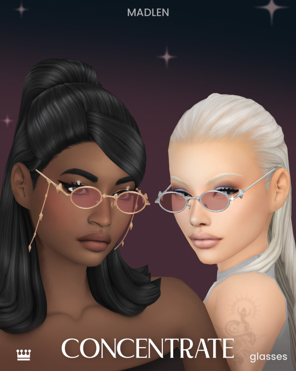 Maxis Match CONCENTRATE Glasses by simsfinds - The Sims 4 Custom Content