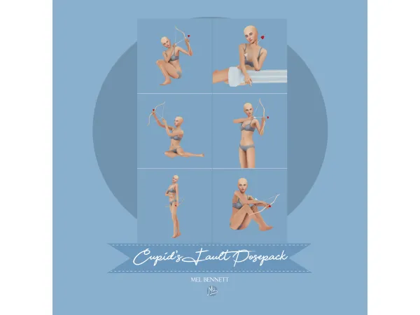 Mix Cupid's Fault Acc and Posepack - The Sims 4 Custom Content