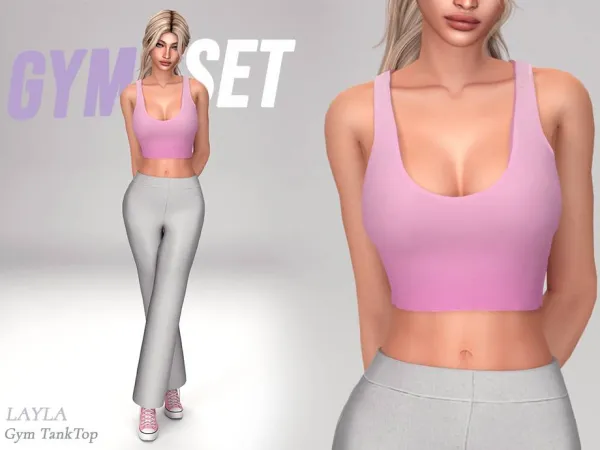 Alpha curseforge Female Tank Top - The Sims 4 custom content
