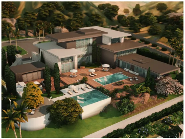 Maxis Match MM Modern Mansion 10 by Merin_Martini - The Sims 4 Custom Content