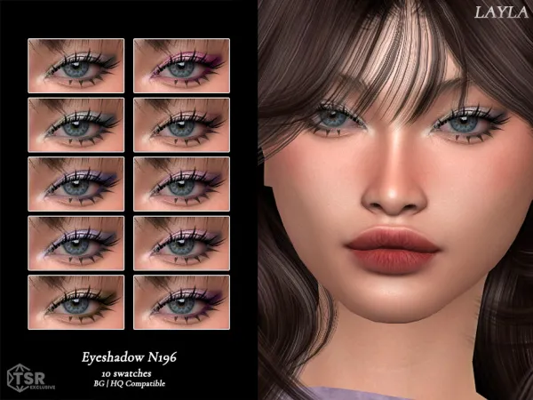 Alpha tsr Eyeshadow N196 by layla - The Sims 4 Custom Content
