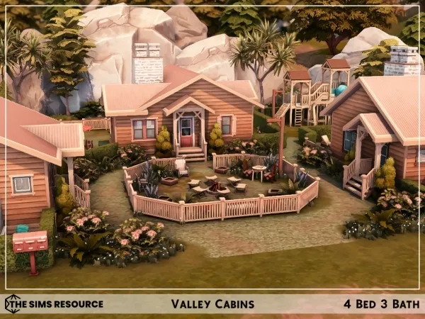 Maxis Match Valley Cabins - The Sims 4 Custom Content
