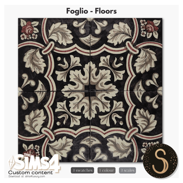 Mix Sims4Luxury Foglio Floors by simsfinds - The Sims 4 Custom Content