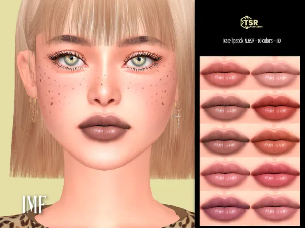 Alpha IMF Kate Lipstick N697 by thesimsresource - The Sims 4 Custom Content