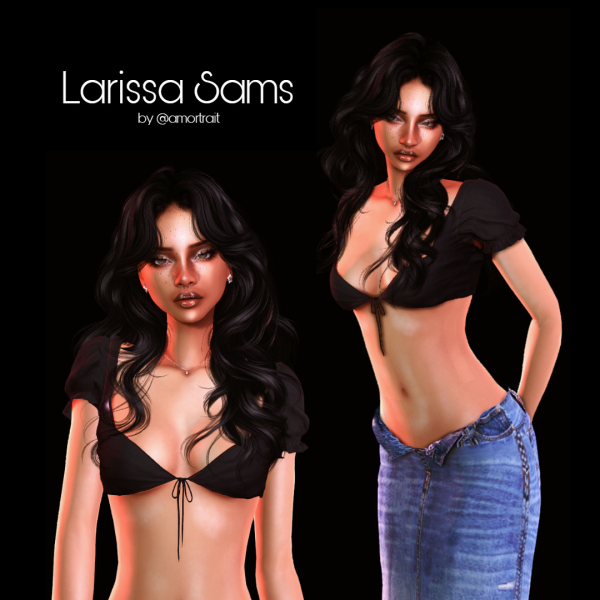 Alpha Larissa Sams by simsfinds - The Sims 4 custom content