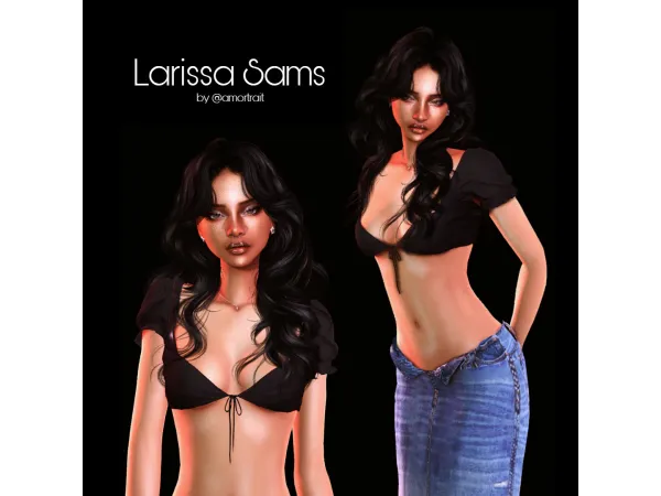 Alpha Larissa Sams by amortrait - The Sims 4 custom content