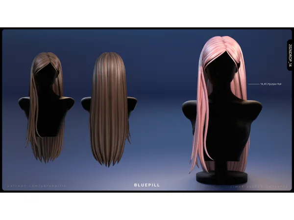 Maxis Match (Bluepill) 2026DROP_14_AF_Hyunjoo Hair by simsfinds - The Sims 4 Custom Content